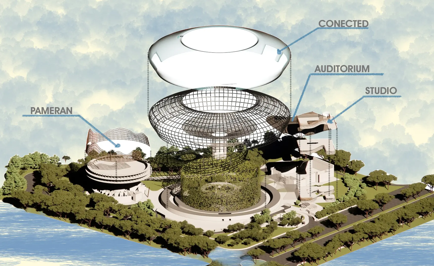 Gedung Pusat Kreatif Eksterior