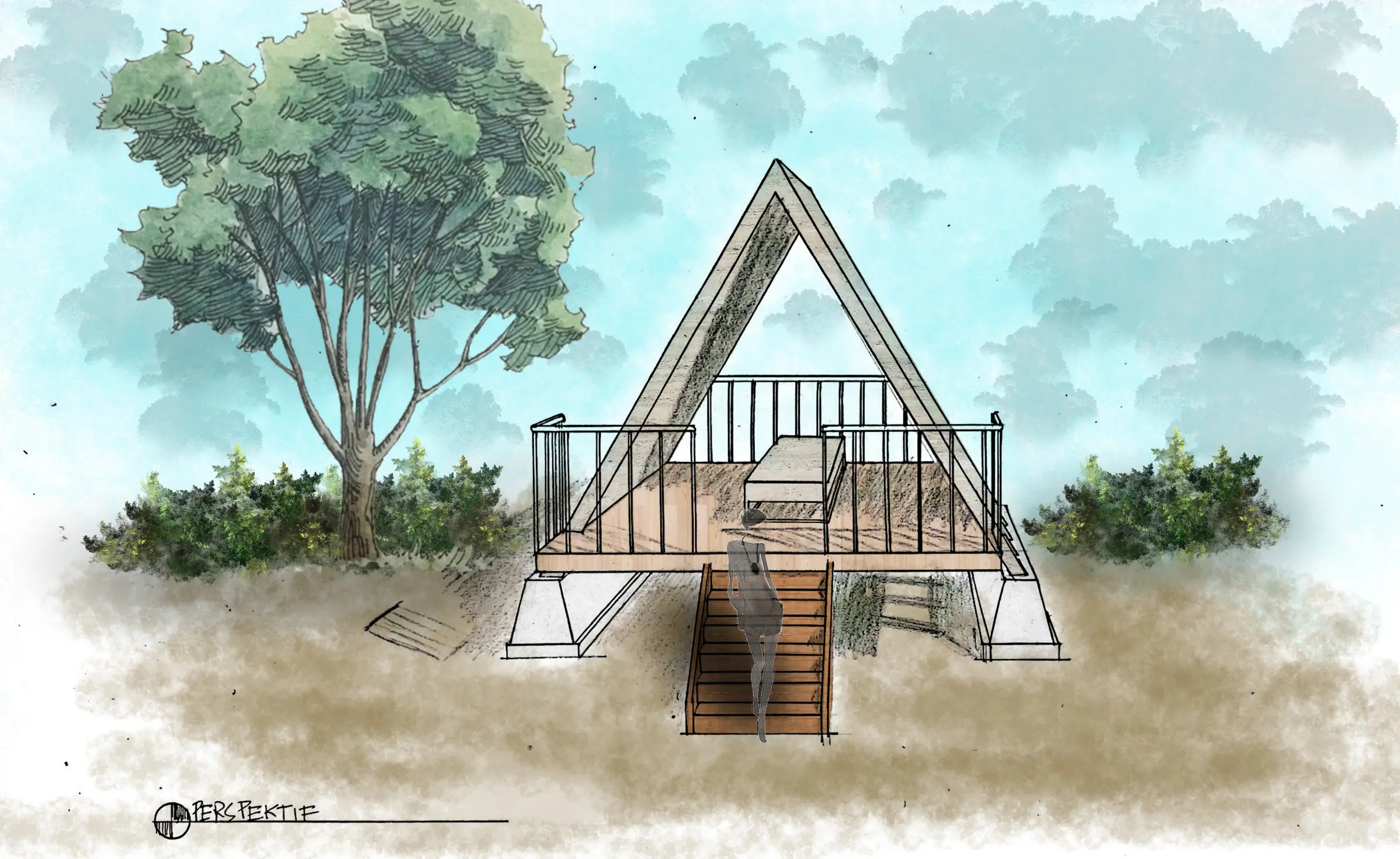 Hand Drawing Bale - Sketch