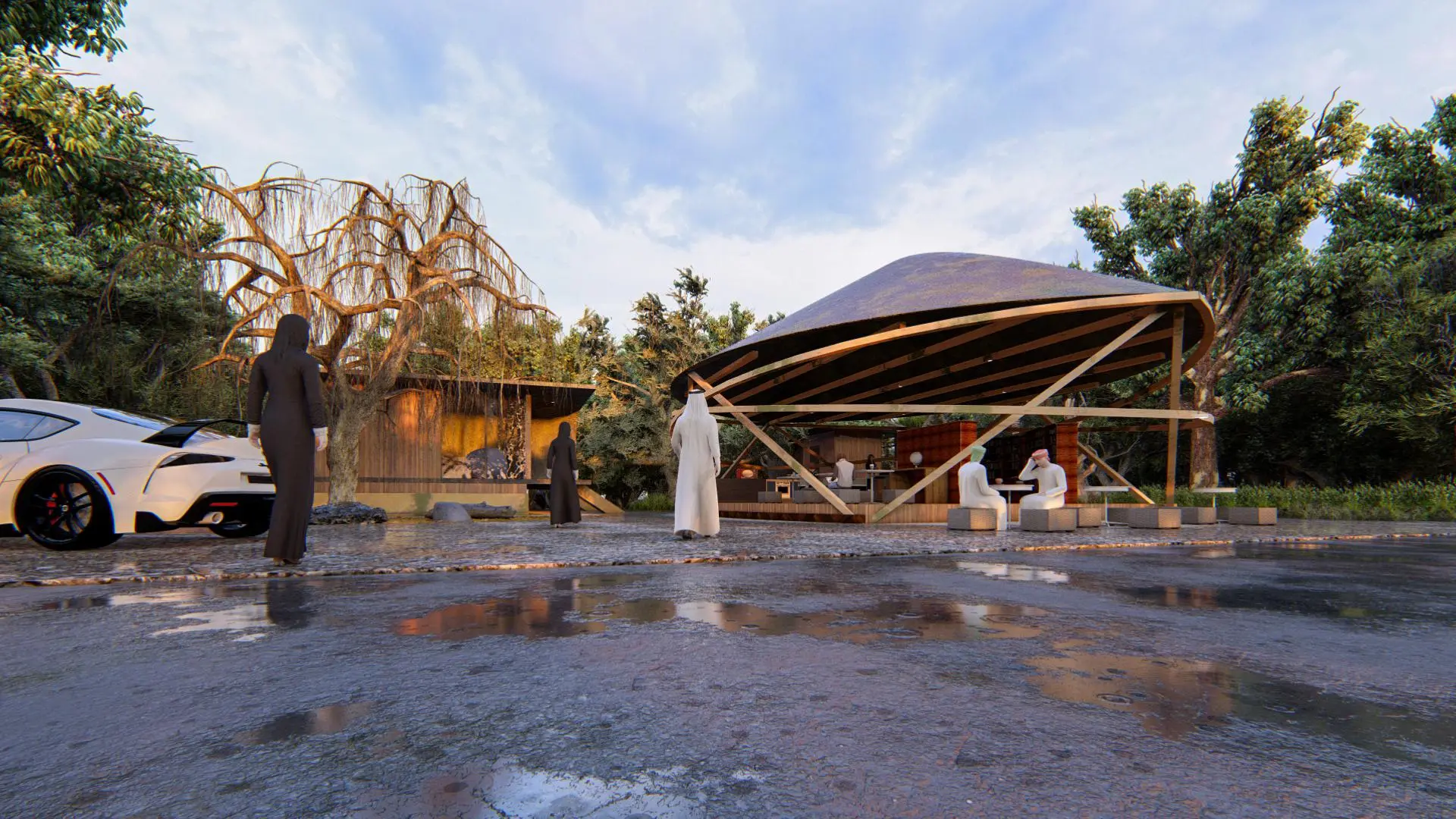 Lanskap Penginapan Kura Kura Bali